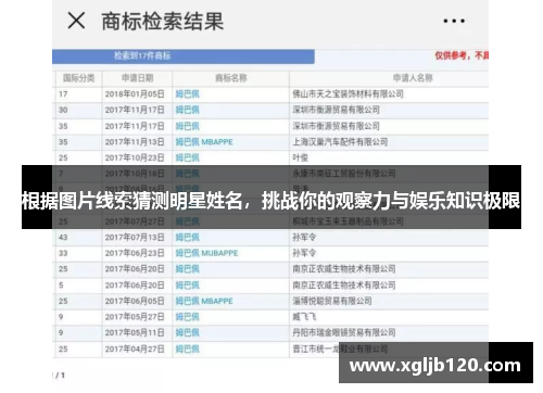根据图片线索猜测明星姓名，挑战你的观察力与娱乐知识极限